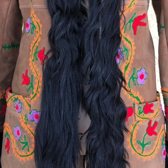 70s Coat, Yaqub Coat, Sheepskin Coat, Penny Lane Coat, Embroidered Coat - Picture 6 of 11